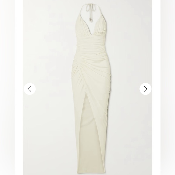 SOLD NWT ALEXANDRE VAUTHIER Ruched stretch-jersey halterneck gown size 36 - Picture 10 of 10